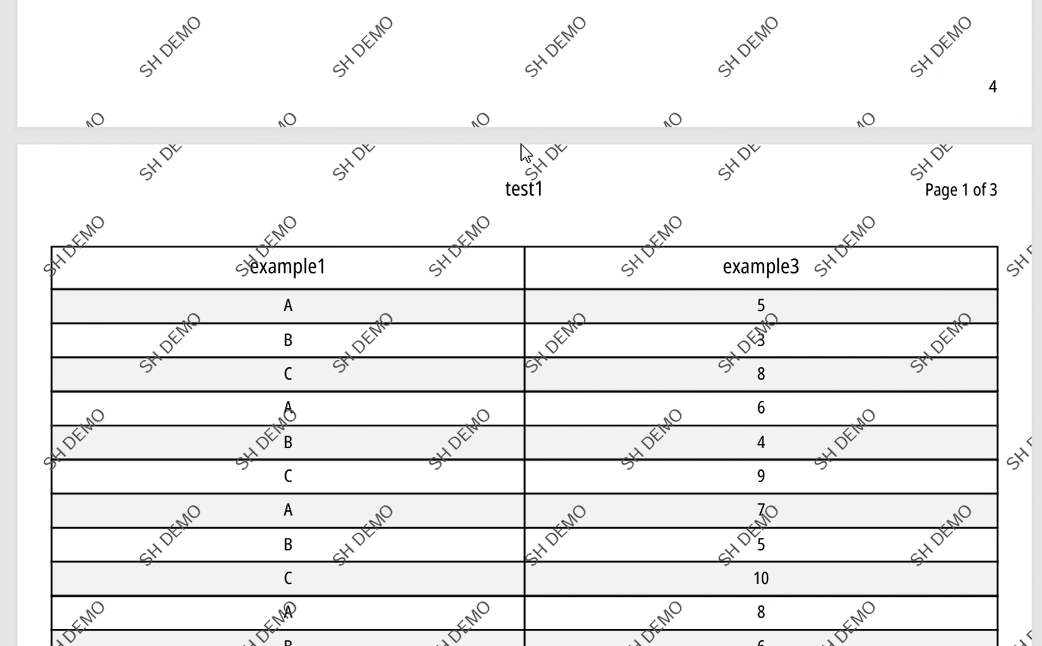 Przykład wygenerowanego raportu PDF 3